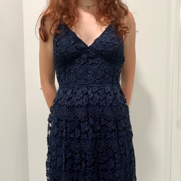 Hollister Navy Blue Dress. Size: L - Picture 2 of 7